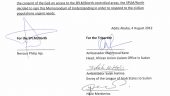 Parties Sign Humanitarian Aid Agreement